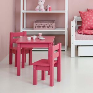 Hoppekids Kindersitzgruppe »MADS Kindersitzgruppe«, (Set, 2 tlg., 1 Tisch, 1... pink Größe