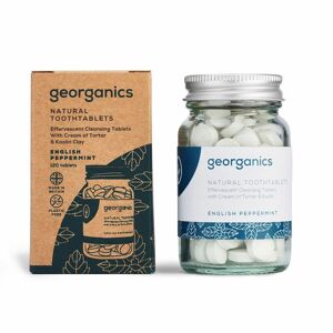georganics Natürliche Zahnputztabletten Englische Pfefferminze 120 ct
