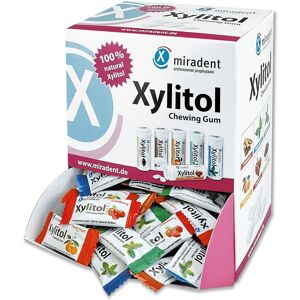 miradent Zahnpflegekaugummi Xylitol Schüttverpackung sortiert 200 ct