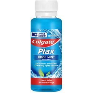 Colgate - Plax Cool Mint Mundspülung Ohne Alkohol, Langanhaltender Frischer Atem Gegen Mundgeruch, Reisegrösse, Mint, 100 Ml