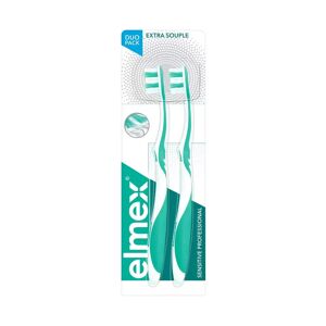 Elmex - Senstive Professional Extra Weich Zahnbürste, Sanfte Reinigung Extrem Empfindlicher Zähne, Duo, Sensitive Professional, 2 Pezzi