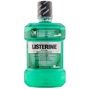 Listerine Mundwasser, Zahn- und Zahnfleischverteidigung, dreifache Aktion, starke Zähne, gesundes Zahnfleisch, 2 Packungen à 1 l