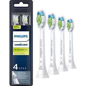 Philips Sonicare DiamondClean Ersatzbürstenköpfe, HX6064/65, brushsync Technologie, Weiß 4er