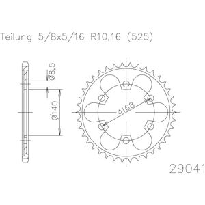 ESJOT Kettenrad, 41 Zähne