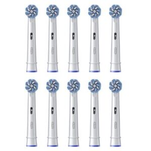 Oral-B Zahnbürstenkopf Sensitive Clean 10 Stück, Weiss