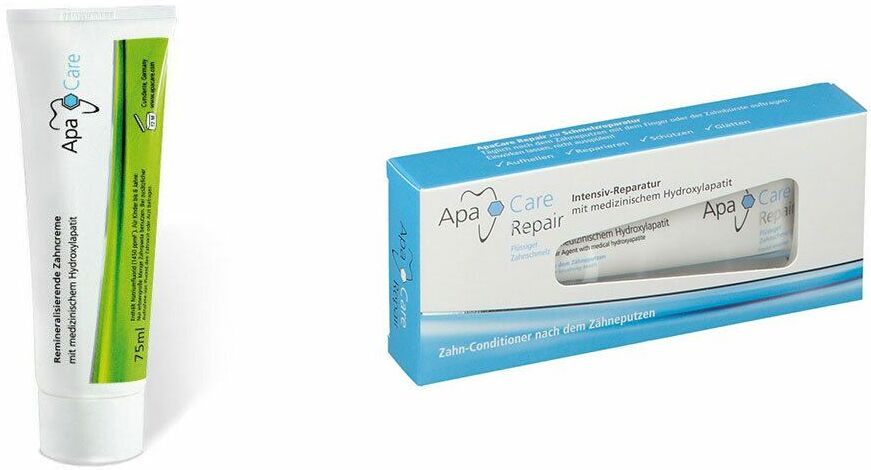 Cumdente GmbH ApaCare Remineralisierende Zahncreme + Repair Zahnreparatur-Gel