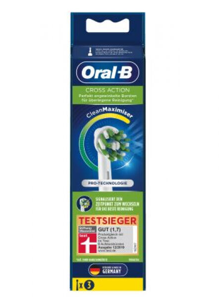 Braun Oral-B Aufsteckbürste für Zahnbürsten CrossAction CleanMaximizer - 3er