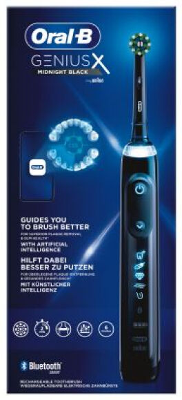 Braun Oral-B Genius X White - Schallzahnbürste - Midnight Black