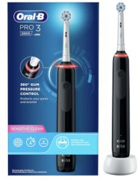 Braun Oral-B Pro 3 3000 Sensitive Clean Black