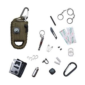 Mil-Tec Paracord Survival Kit Large oliv