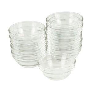 GVK ECO Glasschüssel Ø 6cm 12 Stück im Set Beilagenschüssel Dessertschale Stapelschale