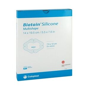 Coloplast BIATAIN Silicone Schaumverb.Multishape 14x19,5 cm 5 Stück