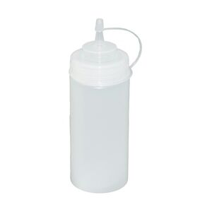 GVK ECO 6 Stück transparente Quetschflaschen 0,49 Liter Dosierflasche Spenderflasche Dressingflasche