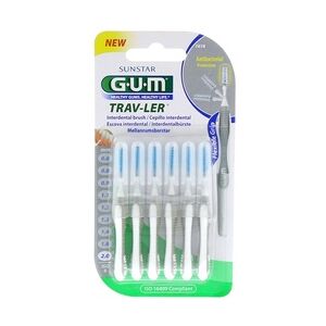 sunstar GUM TRAV-LER 2,0mm Kerze grau Interdental+6Kappen 6 Stück