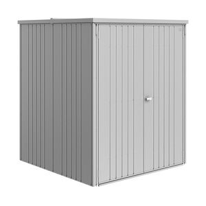 Biohort Geräteschrank 150 Large 156 x 155 x 184 cm mit Doppeltür silber metallic