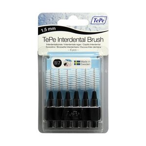 TEPE Interdentalbürste 1,5mm schwarz 6 Stück