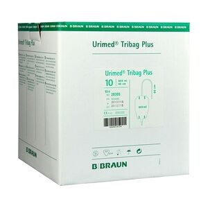 Braun URIMED Tribag Plus Urin Beinbtl.800ml 60cm ster. 10 Stück