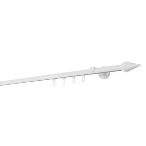 ONDECO 20mm,1-läufig,Profil,Wandträger 6,5cm,Endstück point Farbe: Weiß, Größe: 110cm