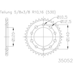 ESJOT Kettenrad, 41 Zähne -  -  - unisex