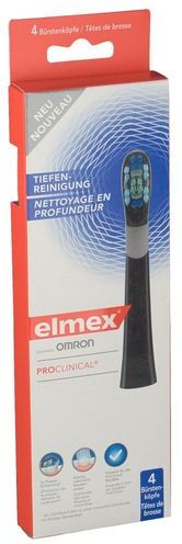 elmex® ProClinical Intens Bürstenköpfe schwarz 4 St Zahnbürste