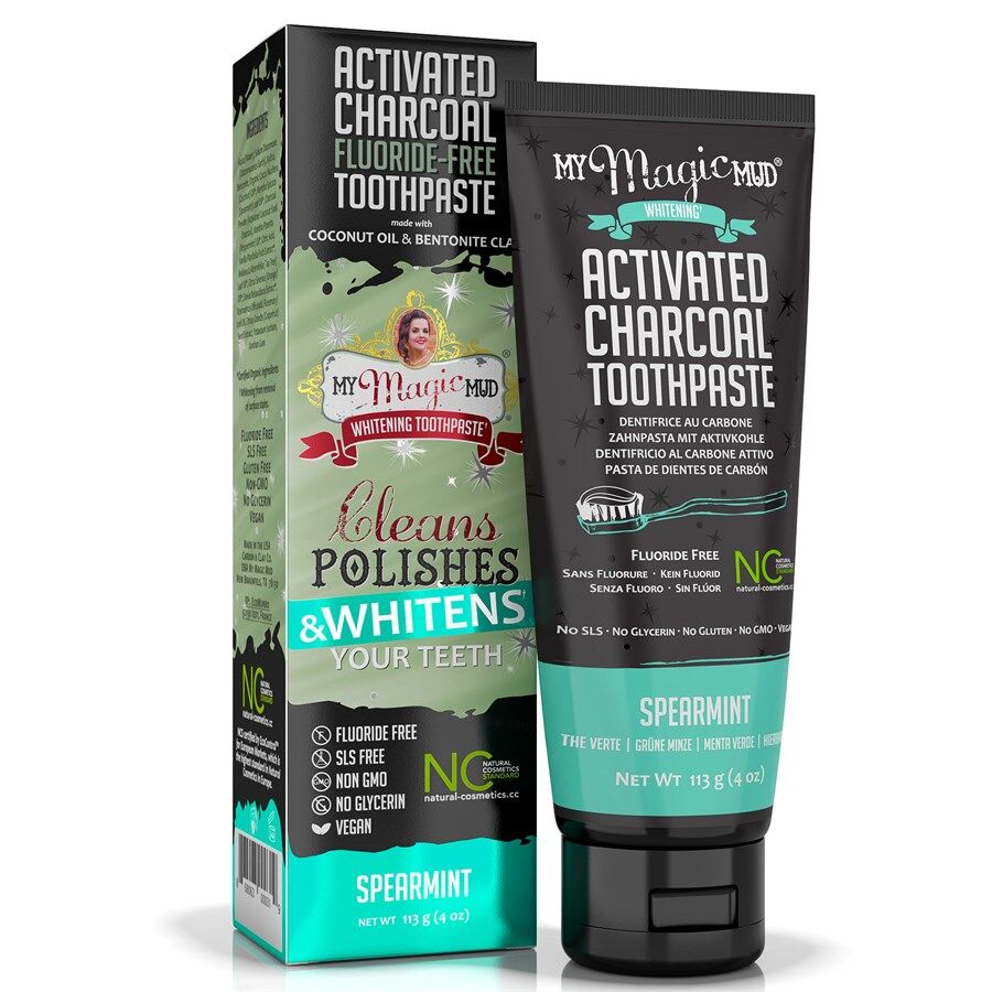 My Magic Mud Activated Charcoal Fluoride-Free Toothpaste Spearmint