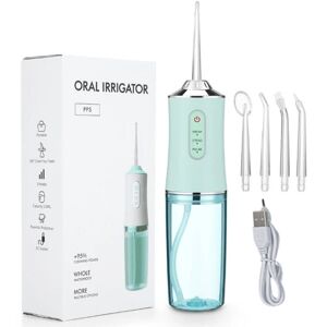 Dental Water Flosser Spotlight Waterpik Professional Oral Irrigator Bærbar Floss Cleaner Sundere tænder Hvidere Cleaner green