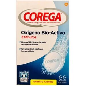 Corega Oxígeno Bio Activo 3 Minutos 66 Tabletas