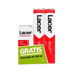 Lacer Pasta Dentífrica 2x125ml + Colutorio 200ml