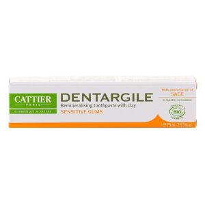 Cattier Dentífrico Dentargile con Salvia para encías dolorosas