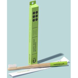 Naturbrush Cepillo de dientes de bambú para adultos - verde