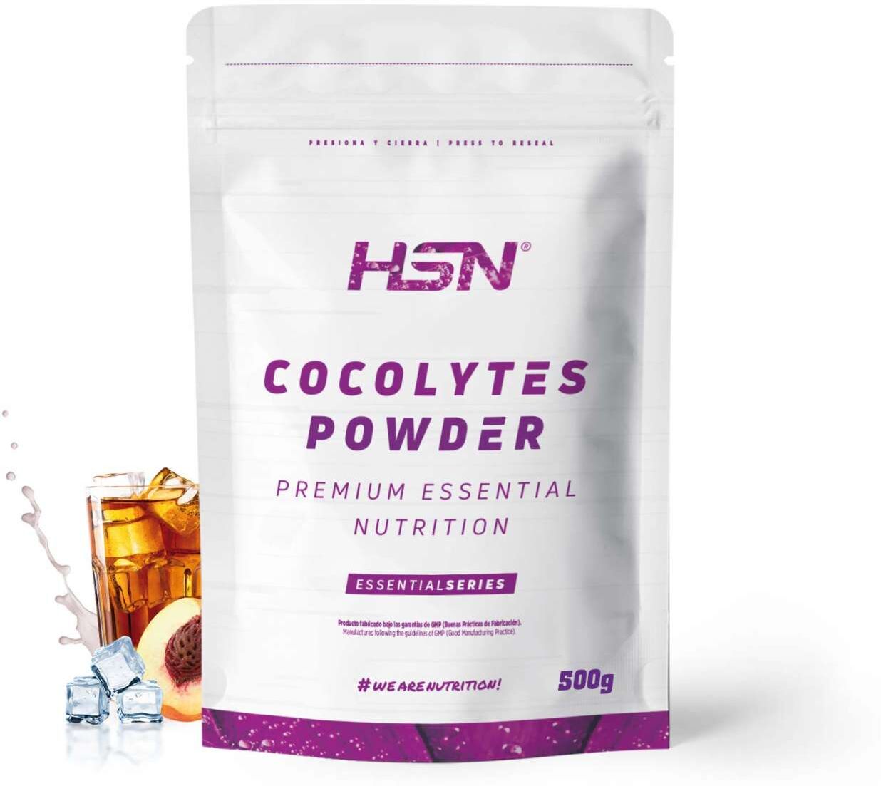 HSN Ors cocolytes (agua de coco + electrolitos) en polvo 500g té helado de melocotón