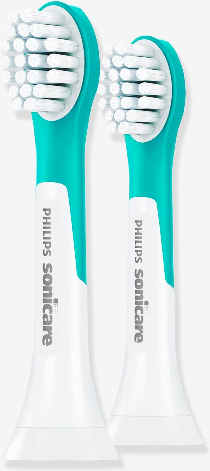 PHILIPS AVENT Pack de 2 cabezales compactos (a partir de 3 años) para cepillo de dientes infantil y eléctrico - PHILIPS Sonicare for Kids azul