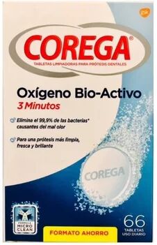 Corega Oxígeno Bio Activo 3 Minutos 66 Tabletas