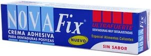 Novafix Ultrafuerte adhesivo prótesis dental sin sabor 70g