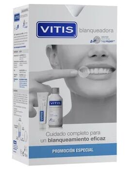 Vitis Blanqueadora Dentífrico 100ml + Colutorio 500ml