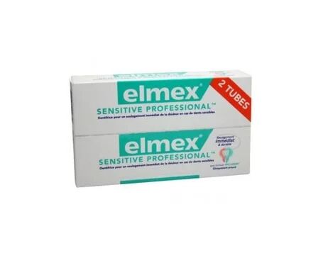 ELMEX Set de pasta de dientes Sensitive de 2 x 75 ml