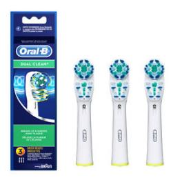 Braun Pack de recambio para cepillo de dientes Braun Oral-B Dual Clean 3 Unidades