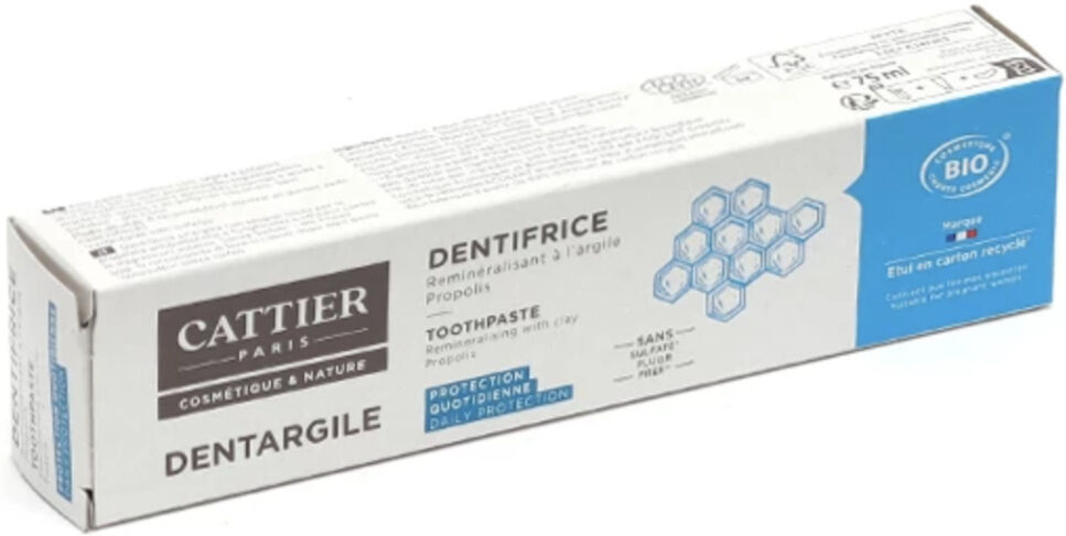 Cattier Dentífrico Dentargile protección gingival con Propóleo