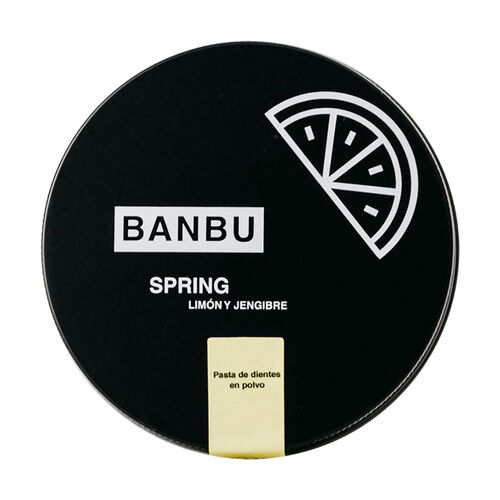 Banbu Pasta de dientes en polvo Spring - Limón y Jengibre