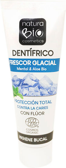 NaturaBIO Cosmetics Dentífrico Frescor Glacial con flúor