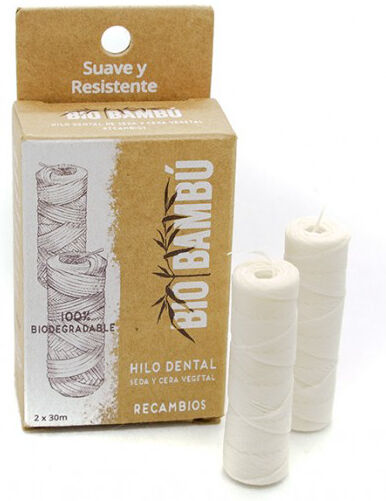 BioBambú Recambios de hilo dental de seda natural