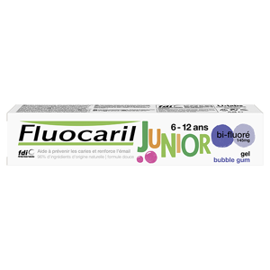 Fluocaril Junior 6-12 ans Dentifrice Gel Bubble 75ml - Publicité