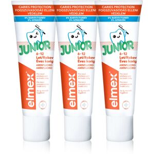 Junior 6-12 Years dentifrice pour enfants 3x75 ml