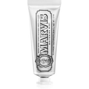 Marvis Whitening Mint dentifrice effet blancheur saveur Mint 25 ml - Publicité