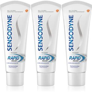 Rapid Whitening dentifrice blanchissant pour dents sensibles 3x75 ml