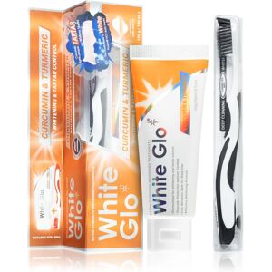 White Glo Whitening & Tartar Control dentifrice blanchissant avec brosse Curcumin and Turmeric 150 g