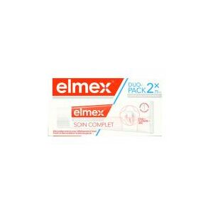 Elmex Soin Complet Dentifrice Anti-Caries Plus Lot de 2 x 75 ml - Tube 2 x 75 ml