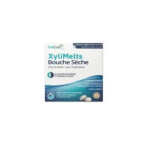 XyliMelts Bouche Seche Saveur Legerement Sucree 40 Comprimes - Boîte 40 comprimes