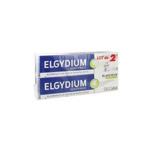 Pierre Fabre Oral Care Elgydium Dentifrice Blancheur Citron - Offre Spéciale Duo 2 x 75 ml - Lot 2 x 75 ml