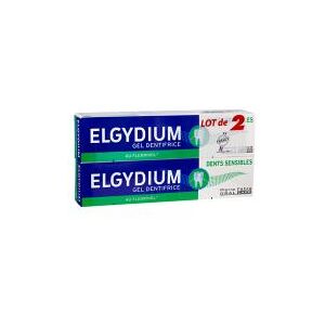 Pierre Fabre Oral Care Elgydium Dentifrice Dents Sensibles - Offre Spéciale Duo 2 x 75 ml - Lot 2 x 75 ml